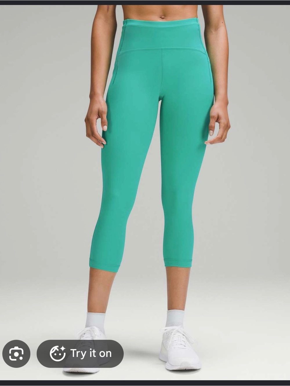 Lululemon Swift Speed High Rise Crop Leggings 21” - Kelly green